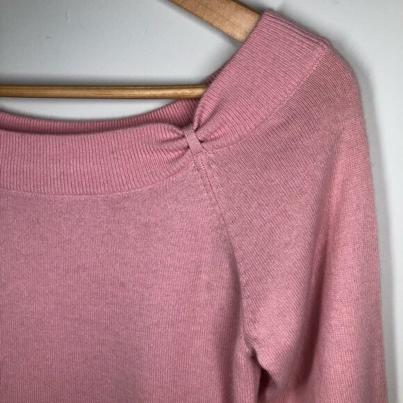 Caslon Pink 100% Cashmere 3/4 Sleeve Sweater Size Small - Picture 2 of 5